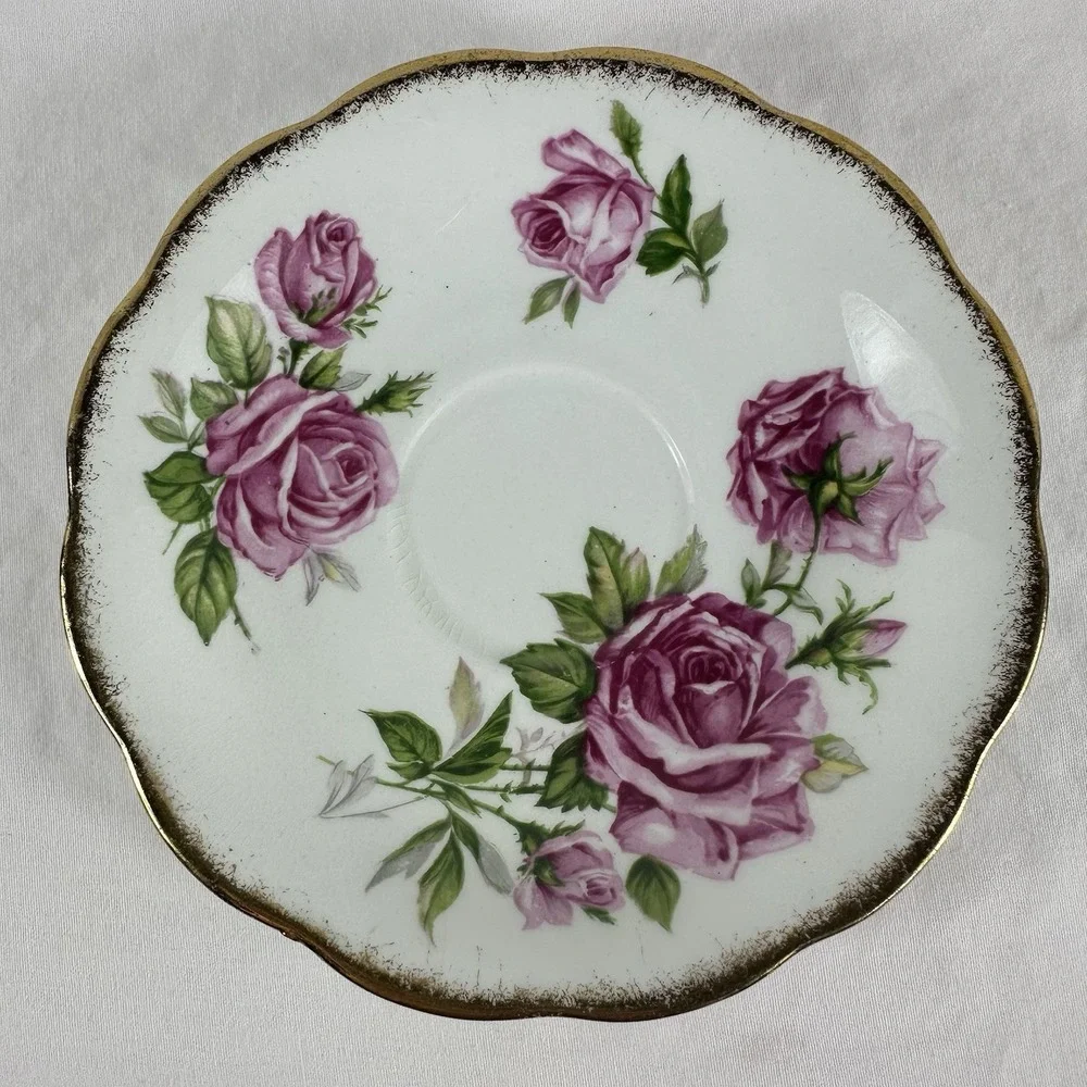 Vintage‎ Royal Standard ORLEANS ROSE Teacup & Saucer Set Fine Bone China England